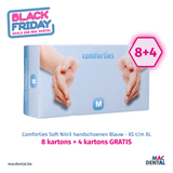 Comforties Soft Nitril Handschoenen Blauw (XS t/m XL) - BLACK FRIDAY 2023