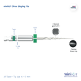 miniKUT Orifice Shaping Rotary NiTi Endodontic Files