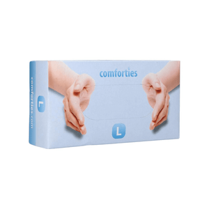 Comforties Soft Nitril Handschoenen Blauw (XS t/m XL) - Promo 2024 - 1 karton van 10x 100 stuks